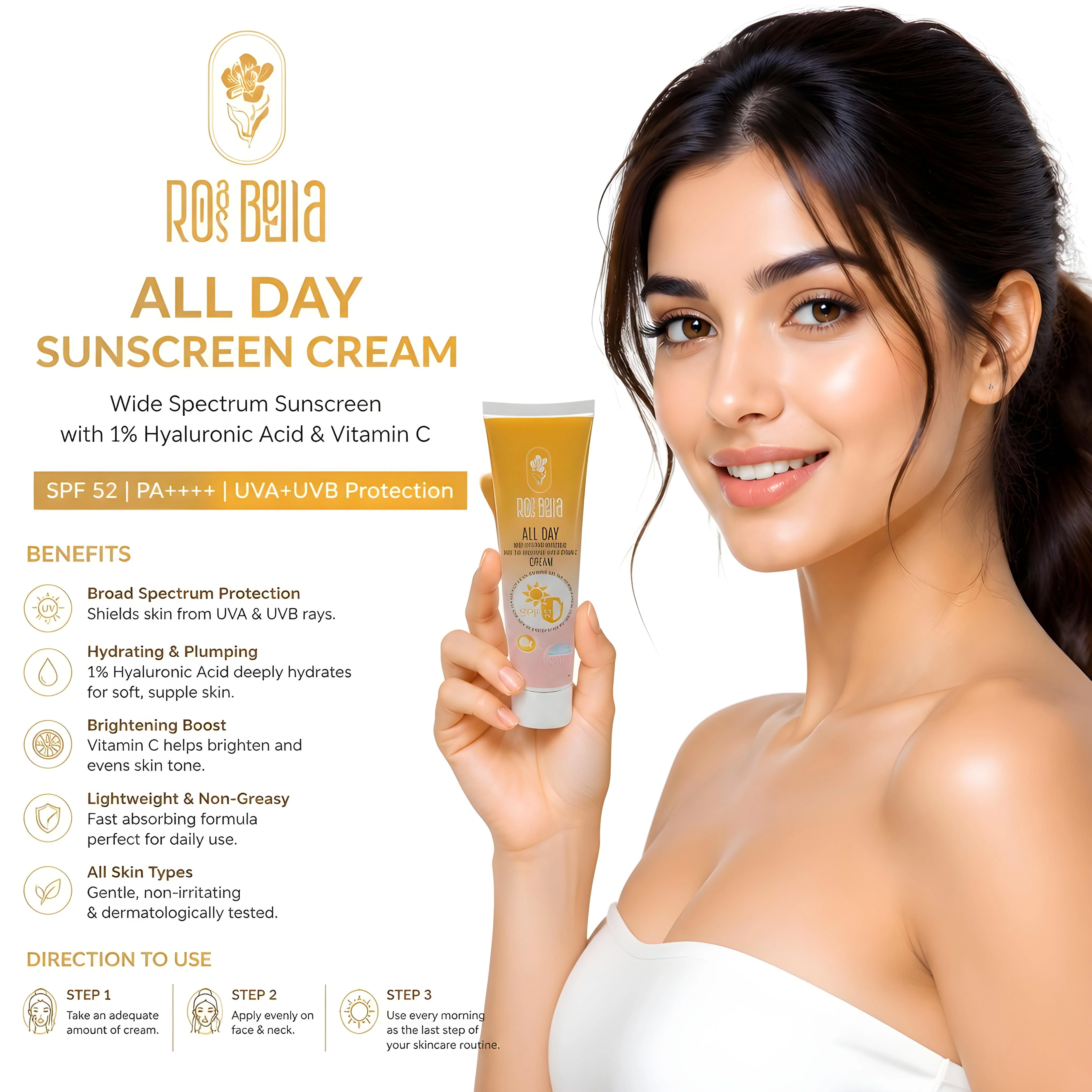 SPF 52 All Day Cream (100g) (Tube) - (PC1312)